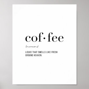 Affiche Café de définition