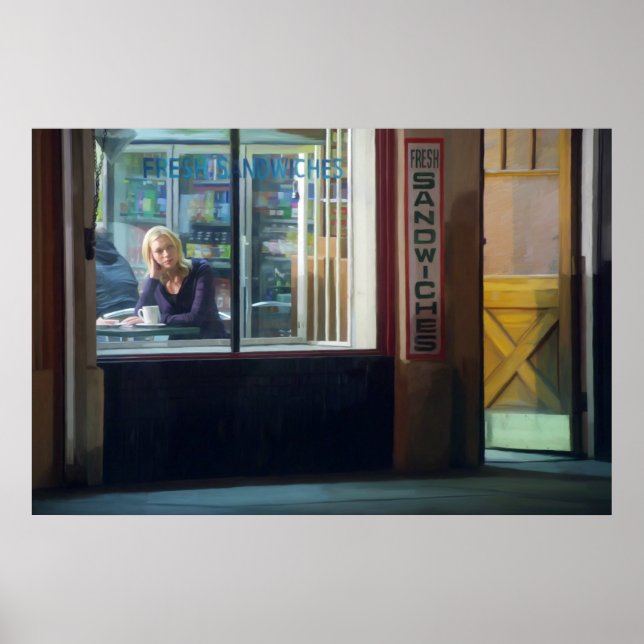 Affiche Café de nuit (Devant)