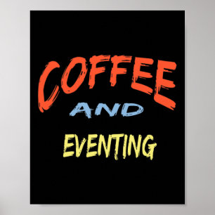 Affiche Café Et Événement - Drôle Évasion Cheval Équitatio