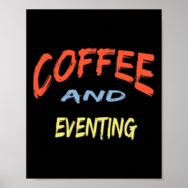 Affiche Café Et Événement - Drôle Évasion Cheval Équitatio (Devant)