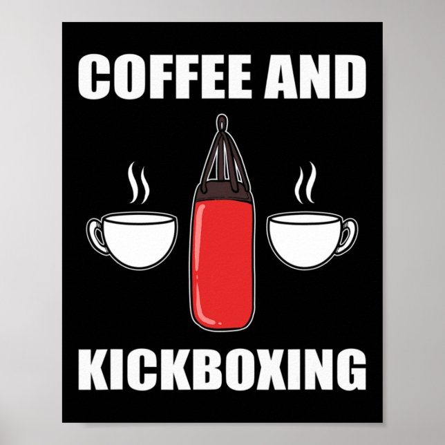 Affiche Café et kickboxing  (Devant)