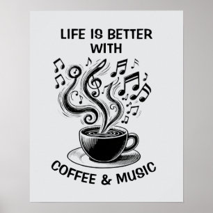 Affiche Café et musique