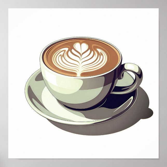 Affiche Café imprimé d'affiche moderne (Devant)