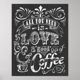 Affiche Café Imprimer Cadeau Tout Ce Dont Vous Ave