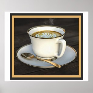 Affiche Café Latte Art