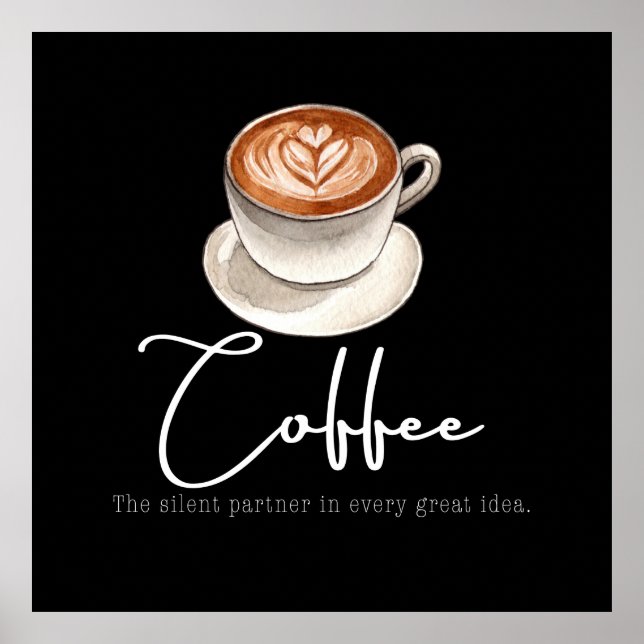 Affiche Café : Le partenaire silencieux (Devant)