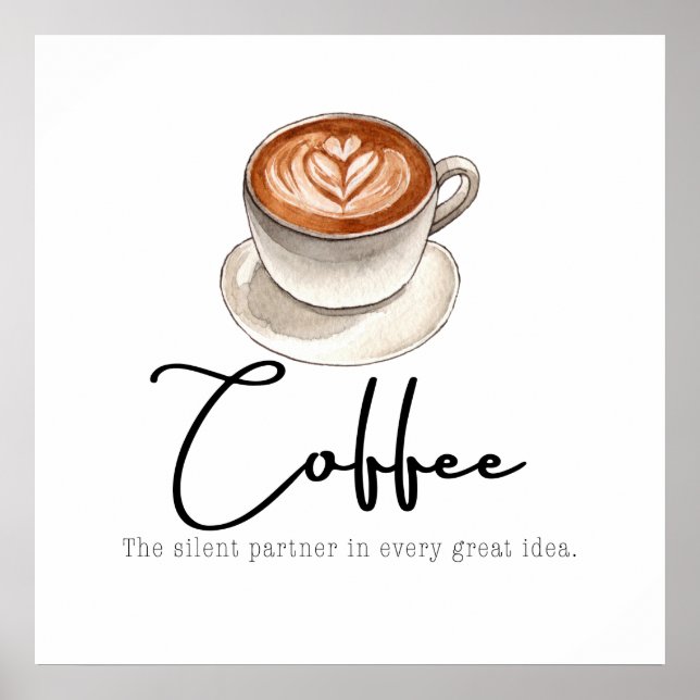 Affiche Café : le partenaire silencieux (Devant)