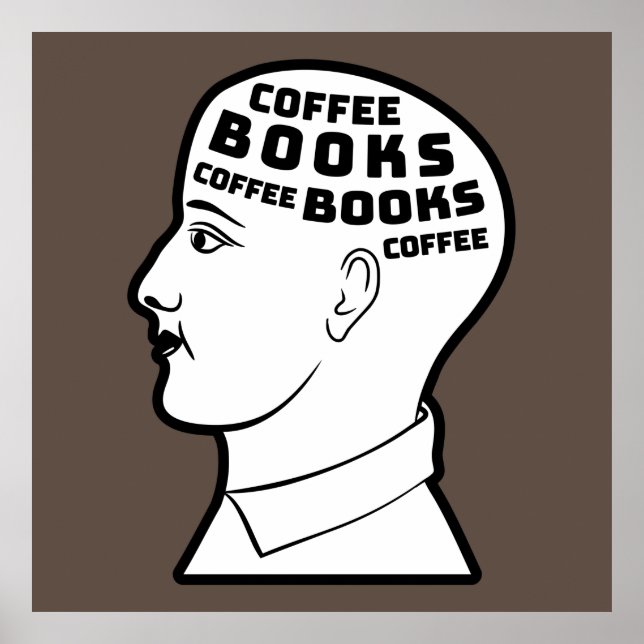 Affiche Café & Livres (Devant)