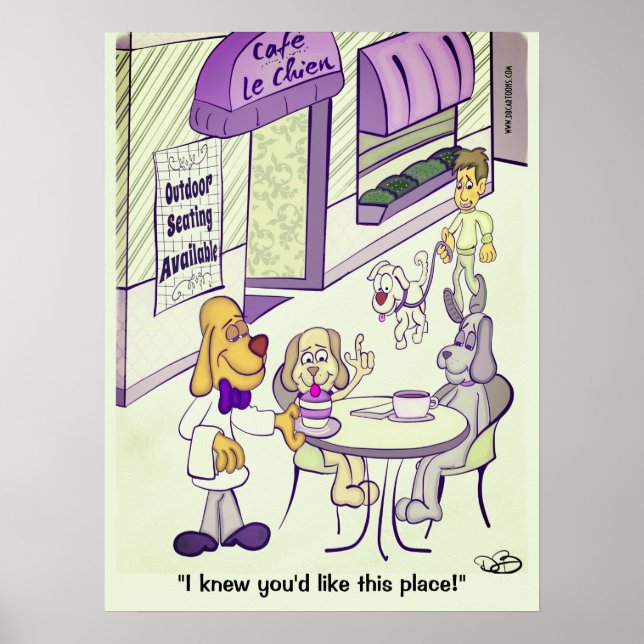 Affiche Café pour chiens (Devant)