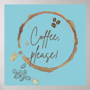 Affiche Café S'Il Vous Plaît