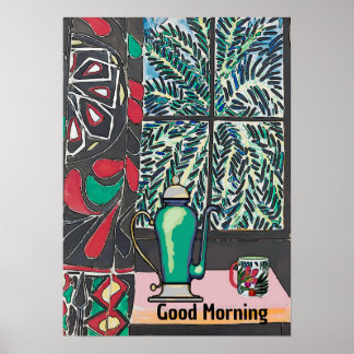 Affiche Café sous la fenêtre, d'après Matisse