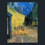 Affiche Cafe Terrace at Night 1888 par Vincent van Gogh<br><div class="desc">Vincent Willem Gotch (ˈvvvsch: ˈnnt ɱʋlv ɑˈDujulx) 30 March 1853 - 29 Y 1890) ce qu'a Dutch Post-impressionist painter who posthumously beone behumously one of the most famous and influential figures in the history of western art. in a decade, he created about 2, 100 artworks, including aroet 860 oil paintings,...</div>