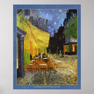 Affiche Café Terrasse à Night par van Gogh
