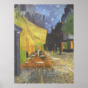 Affiche Café Terrasse à Night Van Gogh