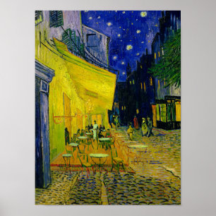 Affiche Café Terrasse Arles, Place du Forum, 1888