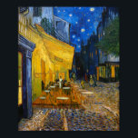 Affiche Café Terrasse en soirée | Van Gogh |<br><div class="desc">Cafe Terrace at Night est un tableau de 1888 de Vincent Van Gogh.</div>