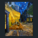 Affiche Café Terrasse en soirée | Van Gogh |<br><div class="desc">Cafe Terrace at Night est un tableau de 1888 de Vincent Van Gogh.</div>