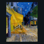 Affiche Cafe Terrasse par Vincent van Gogh<br><div class="desc">La très célèbre " Cafe Terrace sur la Place du Forum " peinte en 1888 par Vincent van Gogh. Il s'agit d'une image en pixels extrêmement haute qui peut devenir colossale,  rester claire et fidèle aux couleurs.</div>