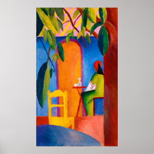 Affiche Café Türkisches par August Macke (1914)