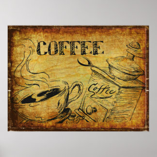 Affiche café vintage