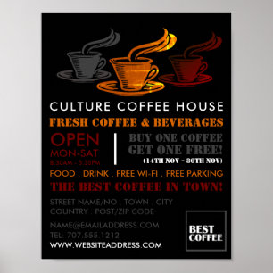 Affiche Café vintage, Barista, Café, Café, Café