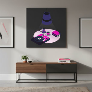 Affiche Café Vinyle Moderne