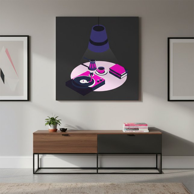 Affiche Café Vinyle Moderne (Créateur téléchargé)