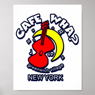 Affiche Cafe Wha La Scène de Musique Folk de New York
