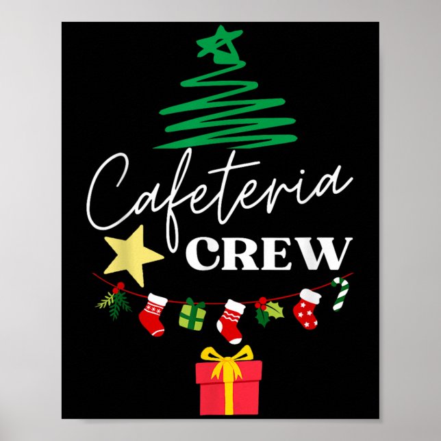 Affiche Cafétéria Lady Crew Christmas Matching Femmes (Devant)
