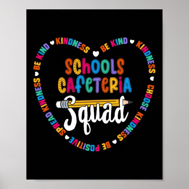 Affiche Cafeteria Squad Retour À L'École Joyeux Premier Jo (Devant)