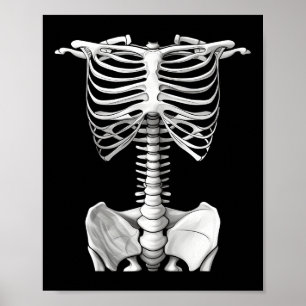 Affiche Cage De Rib Skeleton Cadeaux De Costume Halloween