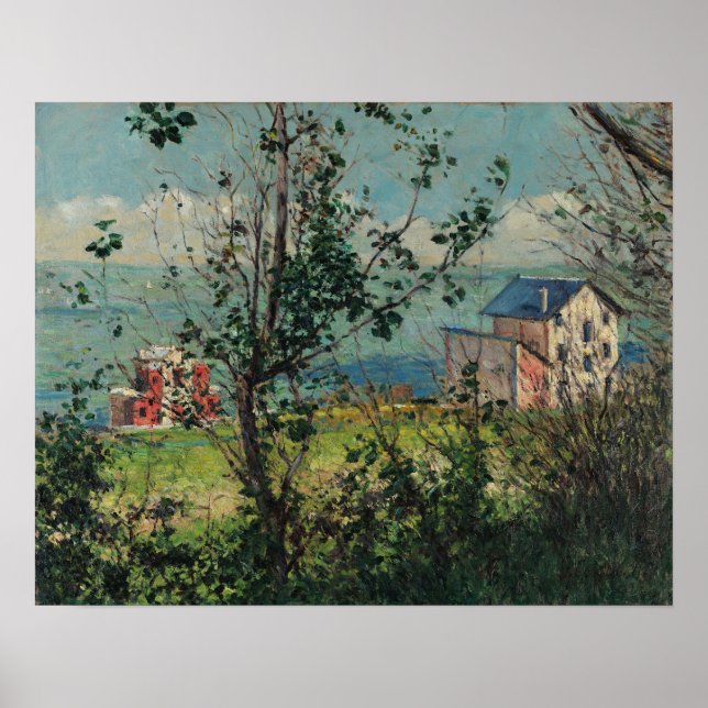 Affiche Caillebotte - Cottage à Trouville (Devant)