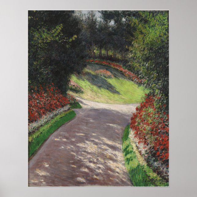 Affiche Caillebotte - Le Chemin Dans Le Jardin (Devant)