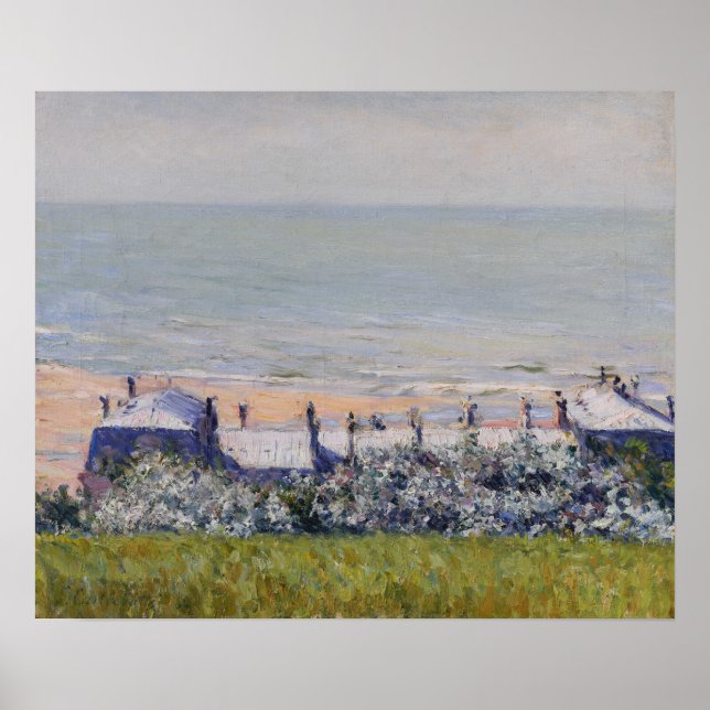 Affiche Caillebotte - Les toits de l'Hôtel Des Roches N... (Devant)