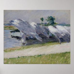 Affiche Caillebotte - Linge à sécher