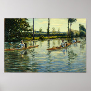 Affiche Caillebotte - Navigation sur l'Yerres