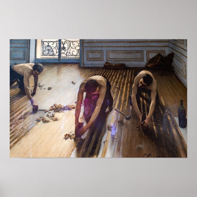 Affiche Caillebotte - Raboteurs De Parquet 1875 (Devant)