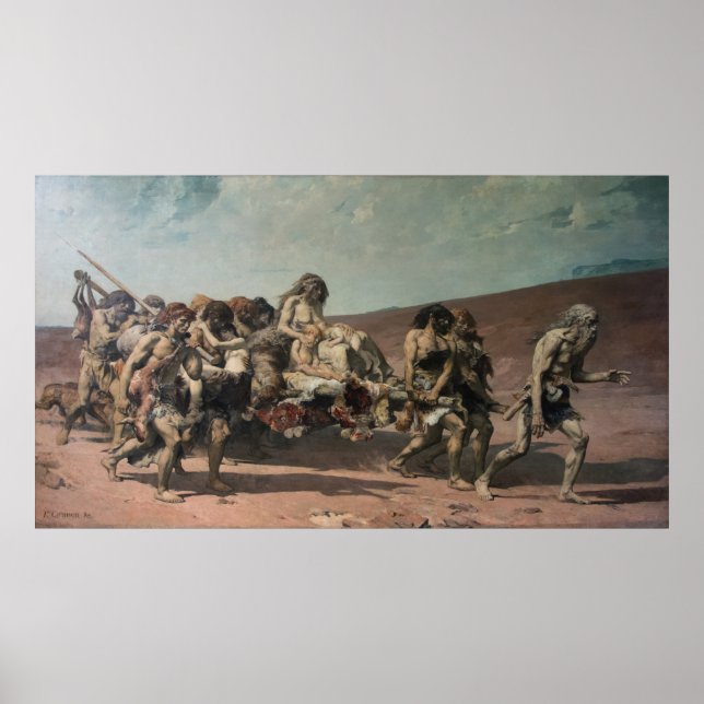 Affiche Caïn volant devant la malédiction de l'Eternel (Devant)