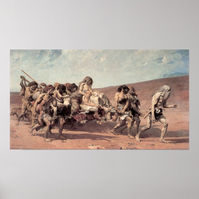 Affiche Caïn volant devant la malédiction de l'Eternel (Devant)