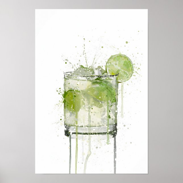 Affiche Caipirinha Cocktail (Devant)