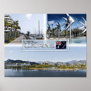 Affiche Cairns - Queensland - Australie - Mosaic -