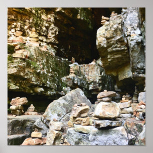 Affiche cairns rocheux causables
