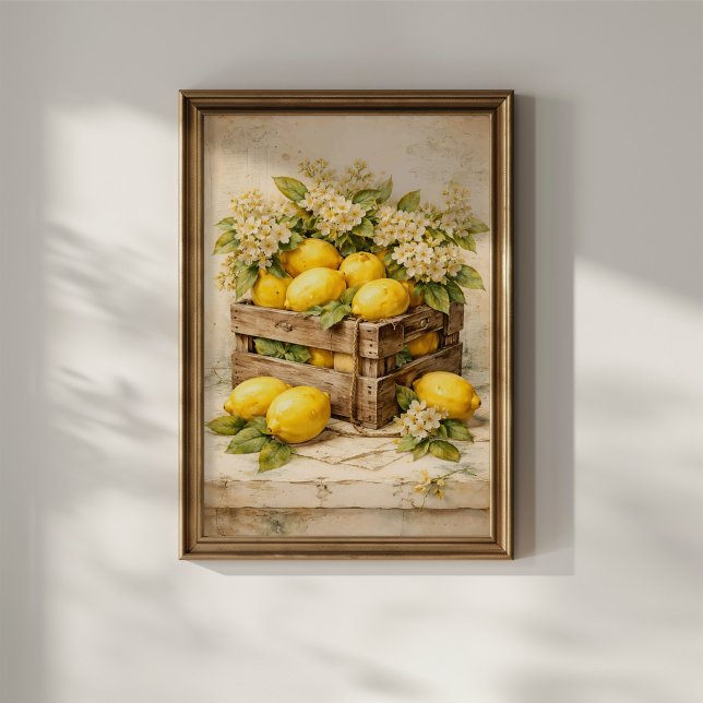 Affiche Caisse de citrons vintage (Créateur téléchargé)