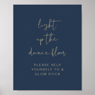 Affiche CAITLIN Navy Éclairer Le Stick Lumineux Dance Floo
