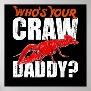Affiche Cajun Crawfish Crawdaddy Crayfish Cadeau Lover
