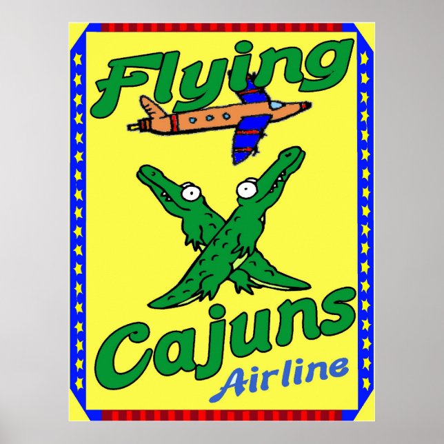Affiche Cajuns volants (Devant)