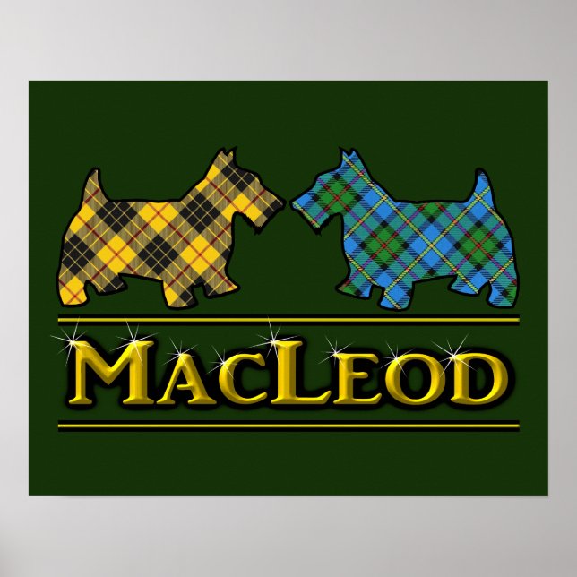 Affiche Cal MacLeod Tartan Scottie Dogs (Devant)