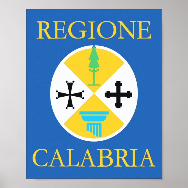 Affiche Calabria Province Flag (Devant)