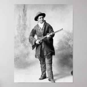 Affiche Calamity Jane Holding A Rifle - 1895