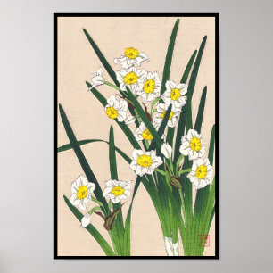 Affiche Calandre florale du Japon Kawarazaki Shodo japan